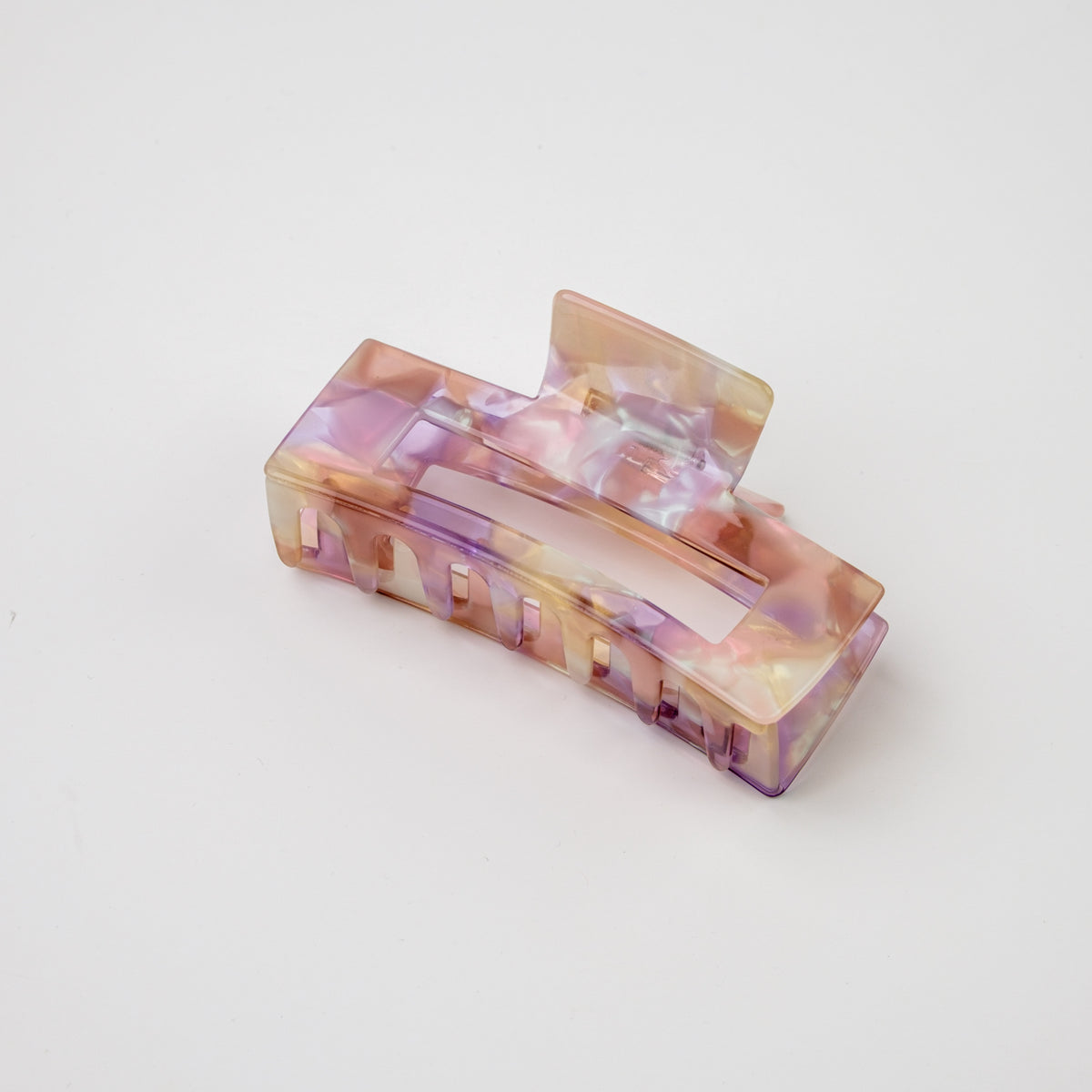Square Acetate Hair Claw - Lilac