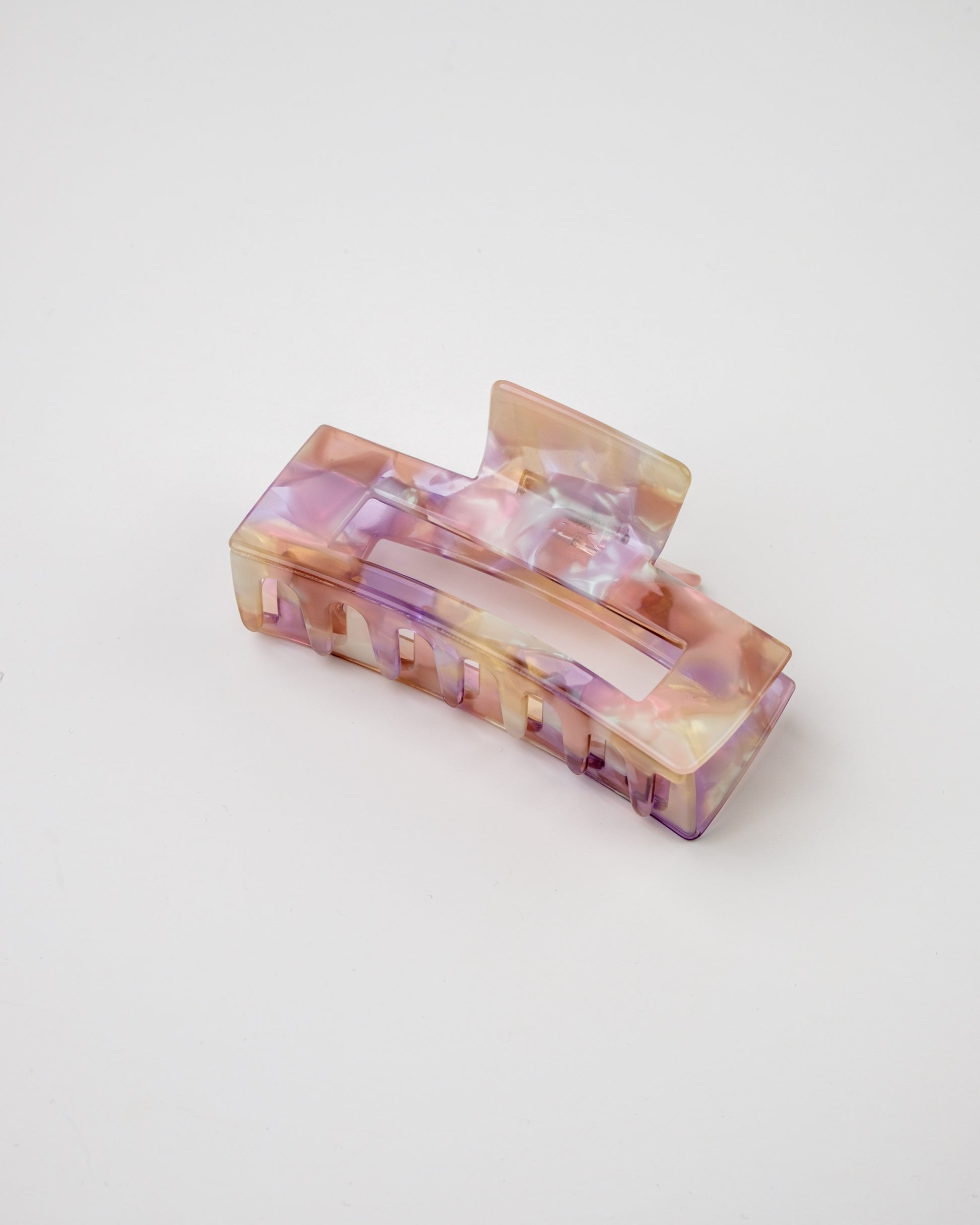 Square Acetate Hair Claw - Lilac