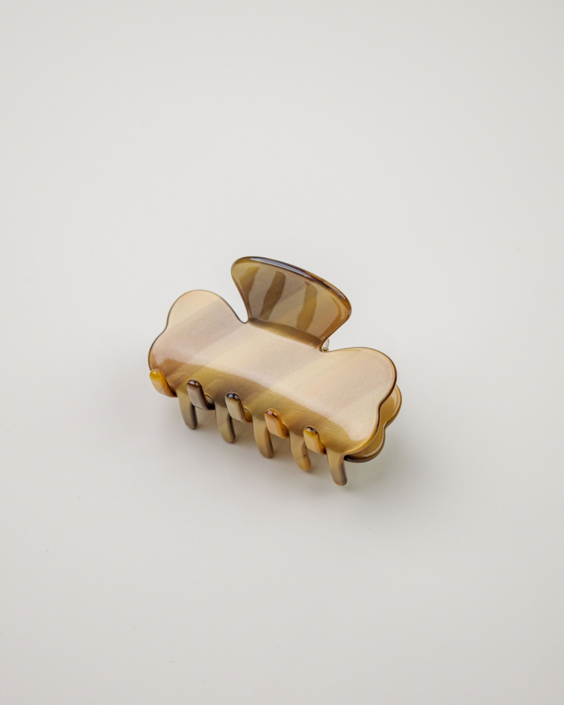 Small Acetate Hair Clip - Bronze