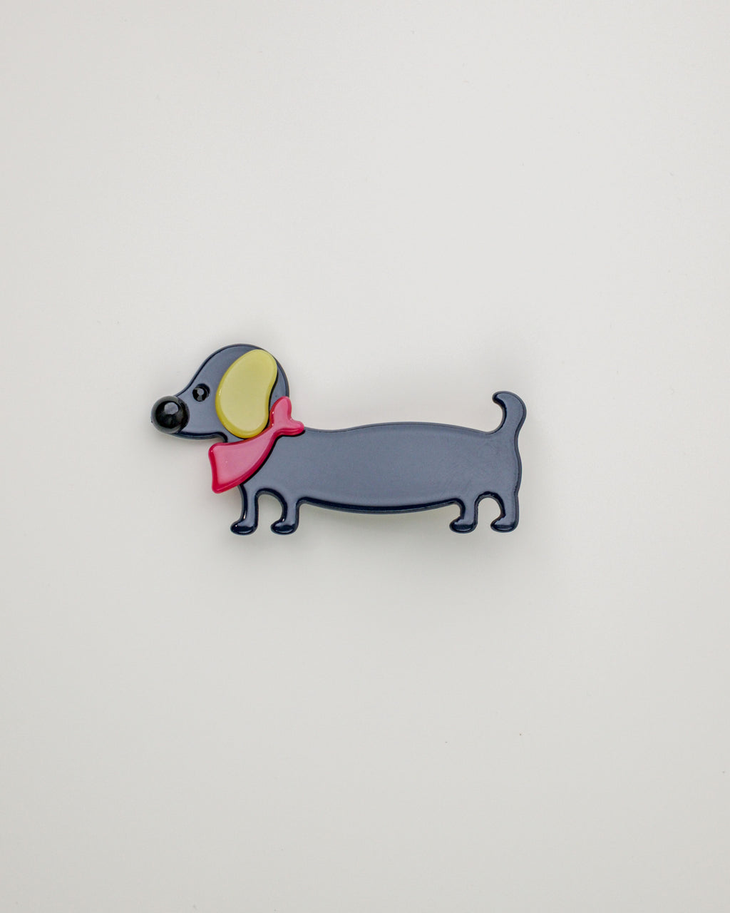 Sausage Dog Hair Clip - Black
