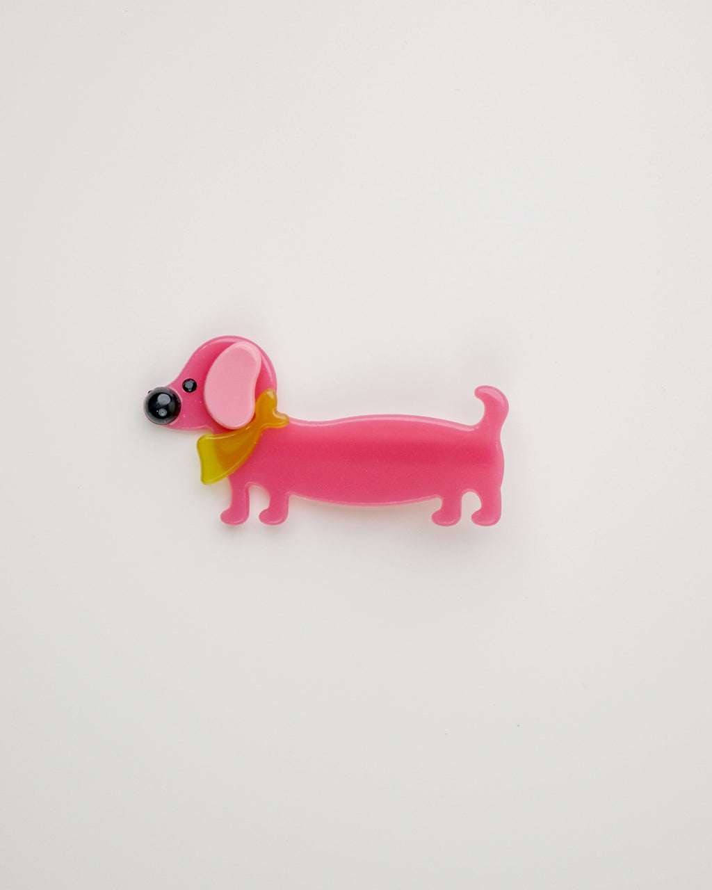 Sausage Dog Hair Clip - Pink