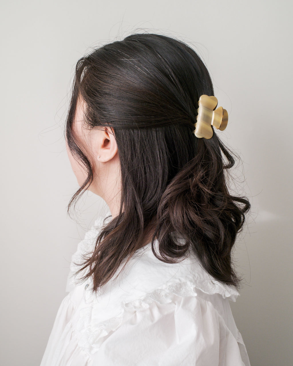 Small Acetate Hair Clip - Bronze